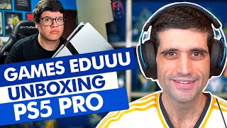 Games EduUu fazendo o unboxing do PS5 PRO é SENSACIONAL [upl. by Aisila]