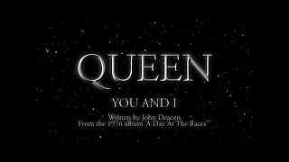 Queen  You and I Official Lyric Video [upl. by Winchester]