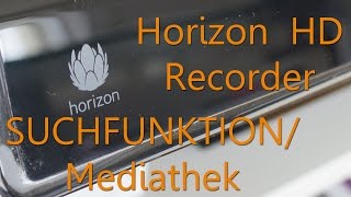 Review Horizon HD Recorder von Unitymedia  Samsung  Suchfunktion amp Mediathek [upl. by Sidnac]