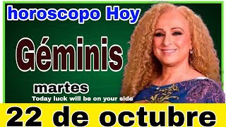 horoscopo de hoy Géminis  Horóscopo Diario  Géminis  22 de octubre de 2024 [upl. by Eiluj]