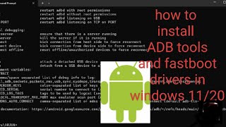 How To Download And Install ADB Tools And Fastboot Drivers ON Windows1110 [upl. by Macri592]