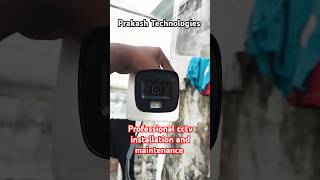 Hikvision lpfs hd camera installation prakashtechnologies cctvinstallation hikvision cpplus [upl. by Angrist440]