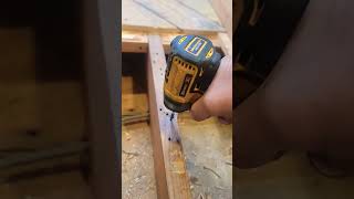 Stripped screw removal version 2 woodworking construction diy [upl. by Ahsilram]