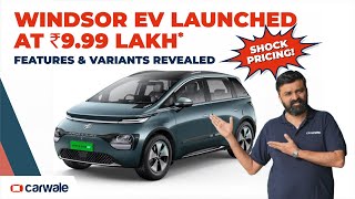 MG Windsor EV Launched  Shocking Price of Rs 999 Lakh [upl. by Ymas776]