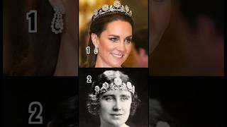 Which Style Reigns Supreme 🤔 👑 The Strathmore Rose Tiara Worn by Catherine Princess of Wales [upl. by Gustavo]