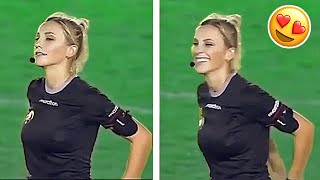 MOST BEAUTIFUL REFEREE IN WOMENS FOOTBALL ● Fernanda Colombo 😍 [upl. by Kyle]