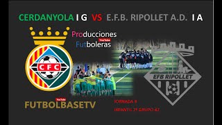 Cerdanyola F C vs E F B Ripollet Infnatil [upl. by Aitat]