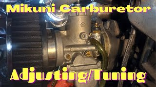 MIKUNI CARBURETOR ADJUSTING AND TUNING [upl. by Lednor]