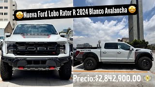 🤩Esta es la nueva Ford Lobo Raptor R 2024 en color Blanco Avalancha con 700 HP 🐺😱 [upl. by Niamrahc]