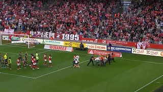 Angel Gomes suffered with head injury after clash with Amadou Kone in Lille vs Reims [upl. by Hartmunn]