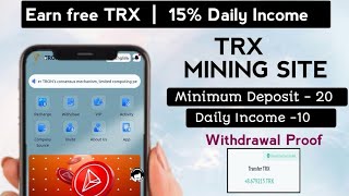 New Usdt Mining Site  usdt earning site  trx usdt mining app  Cloud Mining  usdt investment site [upl. by Kravits]