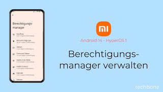 Berechtigungsmanager verwalten  Xiaomi Android 14  HyperOS 1 [upl. by Sabrina]