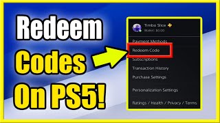 How to Redeem PS Plus Code amp Gift Cards on PS5 Easy Method [upl. by Layap113]