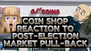 COIN SHOP REACTION to MARKET PULLBACK 11624 [upl. by Notsreik]