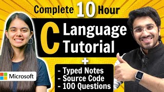 C Language Tutorial for Beginners with Notes amp Practice Questions [upl. by Melvyn]