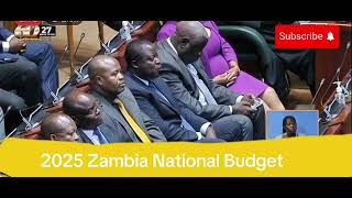 2025 Zambia National Budget  Dr Situbemko musokotwane [upl. by Riamu]