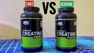 ON Creatine Powder  Fake Vs Geniune  Most detailed comparison [upl. by Carry]