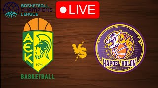 🔴 Live AEK Athens vs Hapoel Holon  Basketball Champions League 20232024  Live Play by Play [upl. by Eatnoed]