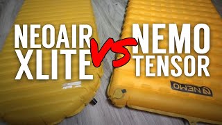 The Two BEST Sleeping Pads For Backpacking  Neoair Xlite VS Nemo Tensor [upl. by Abroms]