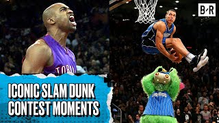 12 Iconic NBA Slam Dunk Contest Dunks [upl. by Aloap821]