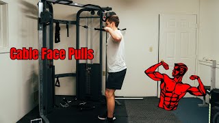 The BEST Cable Face Pulls Demo BUILD UPPER BACK STRENGTH [upl. by Ettennej]