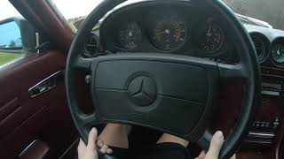 1987 MercedesBenz 560SL  Acceleration drive along [upl. by Grassi]