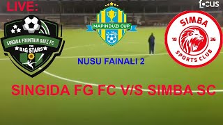 LIVESINGIDA FOUNTAIN GATE 1 VS SIMBA SC 1 KIPINDI CHA PILI NUSU FAINALI MAPINDUZI CUP 20232024 [upl. by Grata]