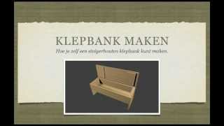 Klepbank Maken van Steigerhout [upl. by Sension]