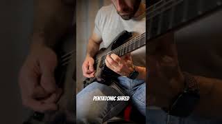 Pentatonic Guitar Shred  2 Notes Per String  All Notes Picked 👌howtoplayguitar guitartechnique [upl. by Inaffyt]