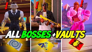 ALL Bosses Mythic Weapons amp Vault Locations Guide  Fortnite Remix Chapter 2 [upl. by Sivatco]