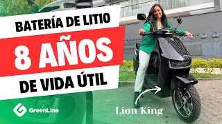 ¡La moto eléctrica con 120KM DE AUTONOMÍA y BATERÍA DE LITIO con 8 AÑOS DE VIDA ÚTIL LION KING [upl. by Gnaoh885]