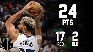 Rudy Gobert Highlights  Timberwolves vs Trail Blazers  12th Jan 2024 [upl. by Eirojam103]