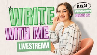 Write With Me LIVESTREAM ✨✏️ NaNoWriMo2024 [upl. by Yenitsed617]