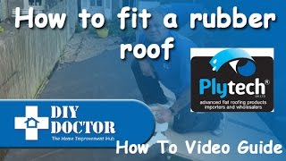 Fitting or installing a rubber roof [upl. by Akcimehs]