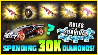 30000 DIAMONDS ON NEW UPDATE IN RULES OF SURVIVAL LUCKY OPENING NOVA [upl. by Lorna18]