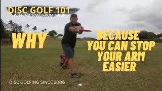 FOREHAND SNAP IS EASIER THAN BACKHAND SNAP  DISC GOLF 101 [upl. by Aihsenet324]