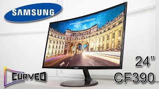 UNBOXING Monitor Samsung Curvo CF390 24 Pulgadas Full Hd  En Español [upl. by Yemiaj]