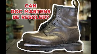 CAN DOC MARTENS BE RESOLED  Resole 64 [upl. by Anaibib]