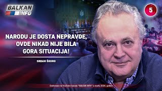 INTERVJU Srđan Škoro  Narodu je dosta nepravde ovde nikad nije bila gora situacija 1832024 [upl. by Voccola324]