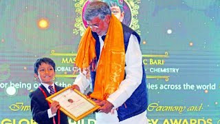 Soborno Isaac receives Global Prodigy Award from Nobel Laureate Kailash Satyarthi [upl. by Sacul]