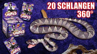 Planet Wow  alle 20 Snakes  Schlangen aus der Sammlung in 360°  ohne Heftbeilagen [upl. by Sparkie]