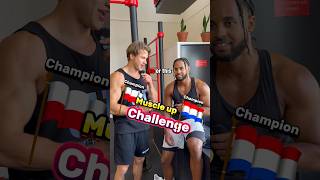 Poland champ 🇵🇱 vs Netherland champ 🇳🇱calisthenics muscleup challenge champion kalistenika [upl. by Rai]