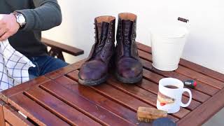 Cleaning Crockett amp Jones Boots [upl. by Vivyan]