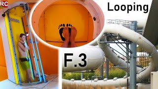 Loopingrutsche im F3 Familien und Freizeitbad in Fellbach GoPro ONRIDE POV [upl. by Imojean136]