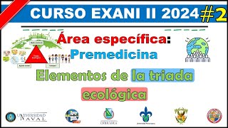 Curso EXANI II 2024 Premedicina Elementos de la triada ecológica 2 [upl. by Seif585]