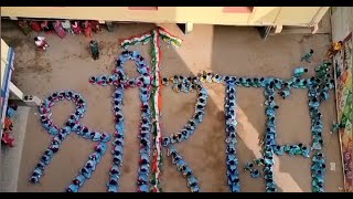 JAI SHRI RAM  Students present JAI SRI RAM parade  Human Chain Art [upl. by Mulcahy]