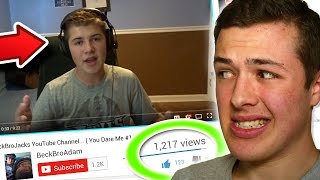 REACTING TO MY BROTHERS CHANNEL [upl. by Newsom591]