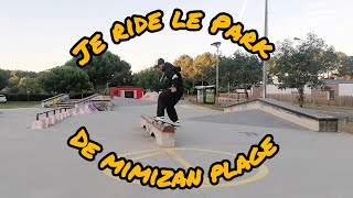 Découverte du skatepark de Mimizan plage [upl. by Tory]