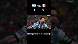 Argentina vs Mexico very hard match 😱 FIFA World cup shorts football Messi [upl. by Emylee]