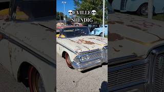 Edsel Rat Rod 💀 Eville Shindig 2024 ford rust carshow [upl. by Kcam]